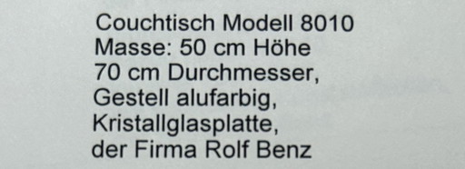 Rolf Benz salontafel model 8010