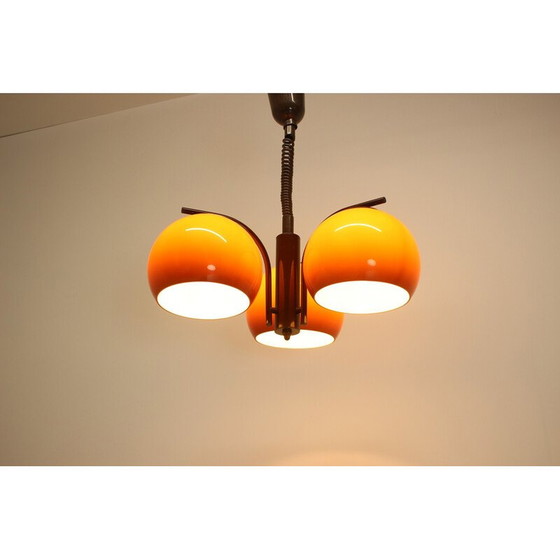 Image 1 of Vintage hanglamp van metaal en kunststof, Hongarije 1970