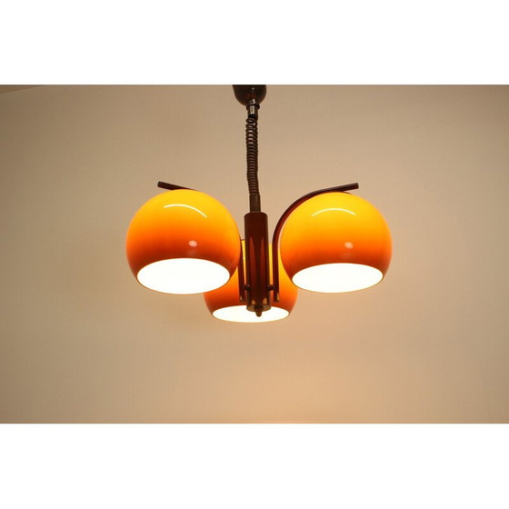 Image 1 of Vintage hanglamp van metaal en kunststof, Hongarije 1970