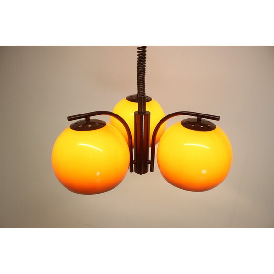 Image 1 of Vintage hanglamp van metaal en kunststof, Hongarije 1970