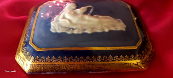 Image 1 of Klein Limoges porseleinen doosje