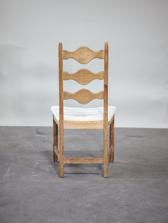 Image 1 of 6x Eetkamerstoelen Henning Kjaernulf eiken