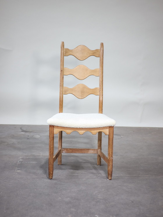 Image 1 of 6x Eetkamerstoelen Henning Kjaernulf eiken