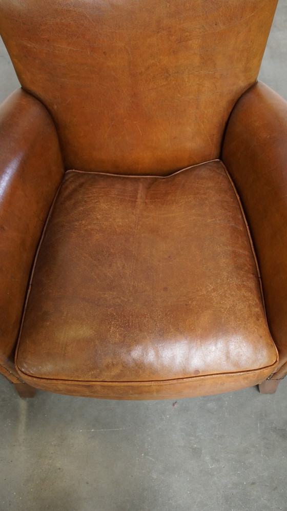 Image 1 of 2 X Vintage Schapenleren Armchair/ Fauteuil