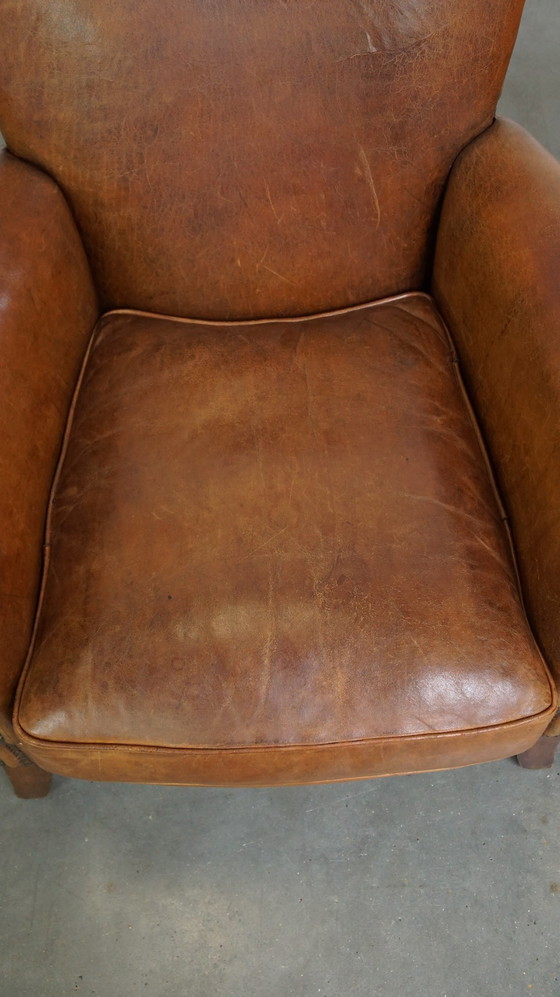 Image 1 of 2 X Vintage Schapenleren Armchair/ Fauteuil