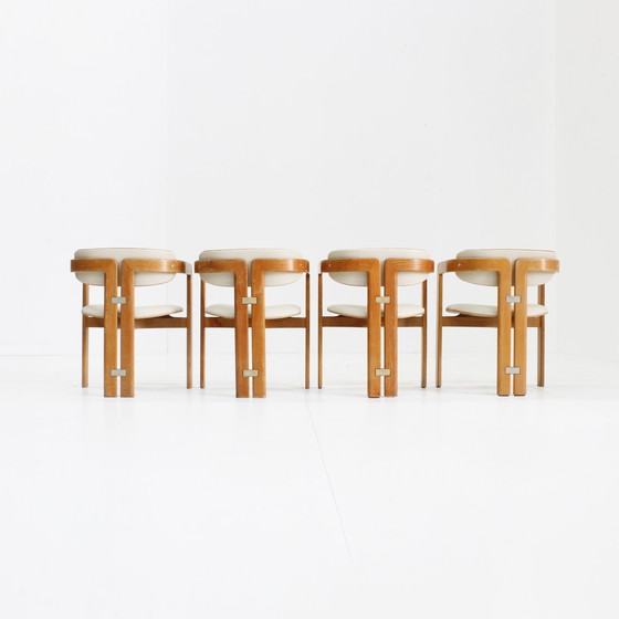 Image 1 of Pamplona Eetkamer Stoelen Van Augusto Savini Voor Pozzi Italië 1965, Set Van 4