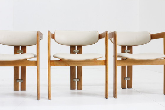 Image 1 of Pamplona Eetkamer Stoelen Van Augusto Savini Voor Pozzi Italië 1965, Set Van 4