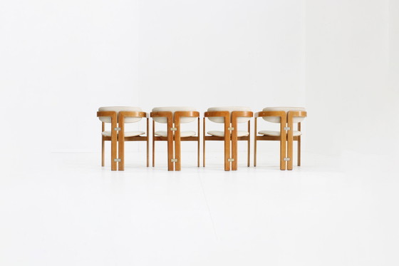 Image 1 of Pamplona Eetkamer Stoelen Van Augusto Savini Voor Pozzi Italië 1965, Set Van 4