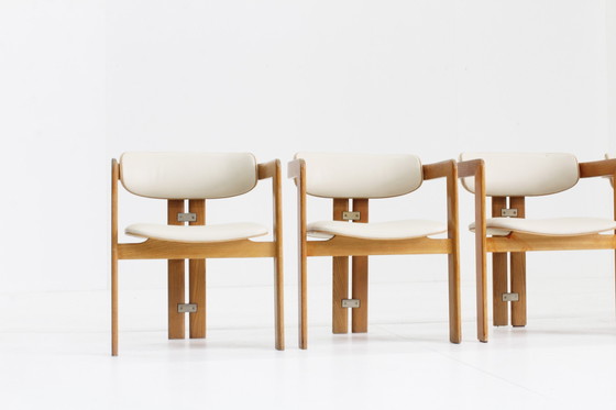 Image 1 of Pamplona Eetkamer Stoelen Van Augusto Savini Voor Pozzi Italië 1965, Set Van 4