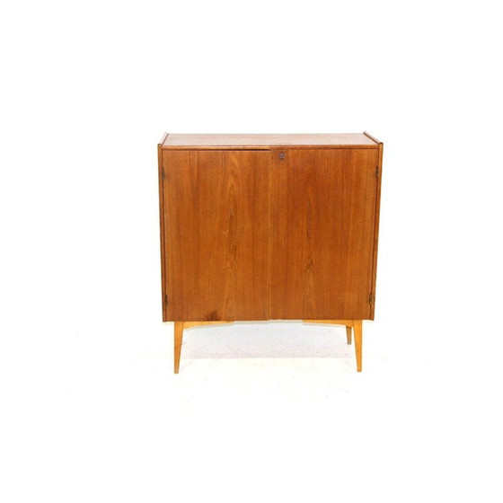 Image 1 of Vintage teakhouten dressoir met 2 deuren, Zweden 1960