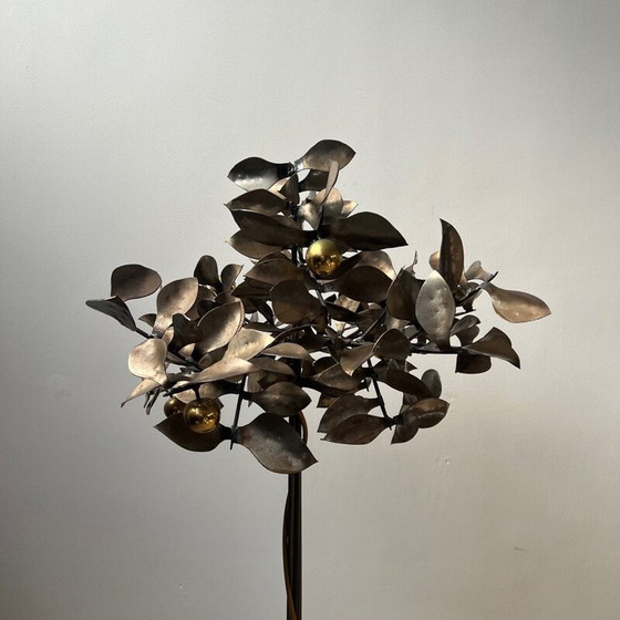 Image 1 of Paar vintage decoratieve stalen bomen van Blacksmith, Engeland 1970