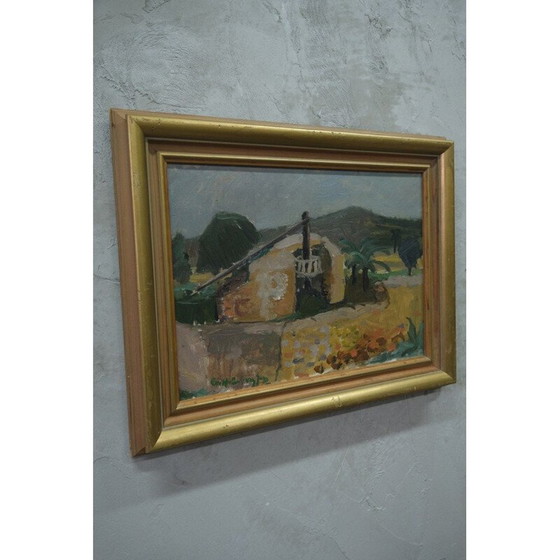 Image 1 of Zweeds vintage schilderij van Eva Holmberg-Jacobsson, jaren 1960