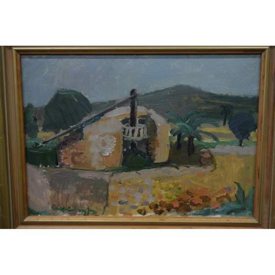Image 1 of Zweeds vintage schilderij van Eva Holmberg-Jacobsson, jaren 1960