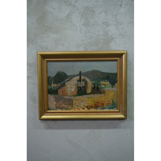 Image 1 of Zweeds vintage schilderij van Eva Holmberg-Jacobsson, jaren 1960