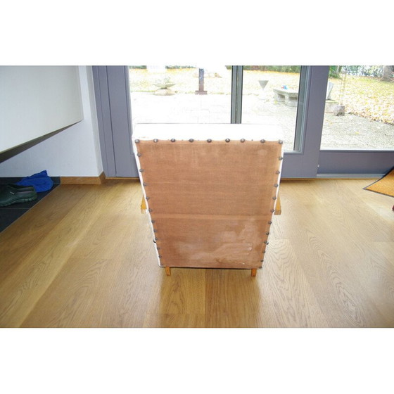 Image 1 of Vintage houten en skai kinderstoel, jaren 1950