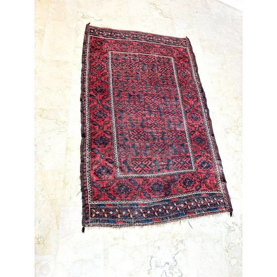 Image 1 of Veelkleurig vintage vloerkleed, Iran