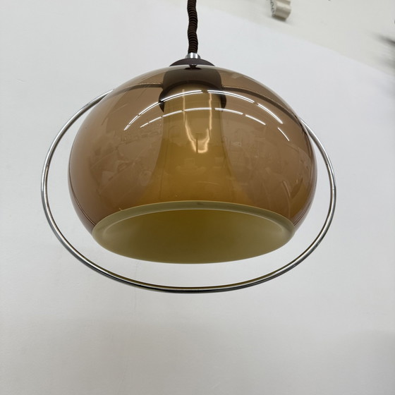 Image 1 of Space Age Hanging Lamp Mushroom Vintage 1970S