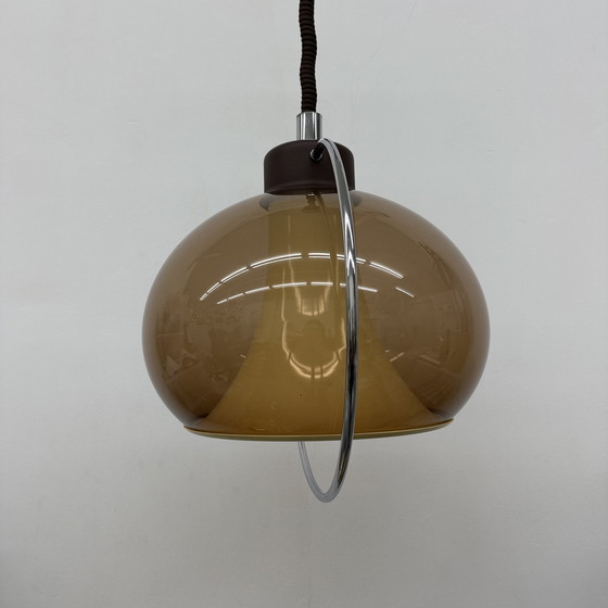 Image 1 of Space Age Hanging Lamp Mushroom Vintage 1970S