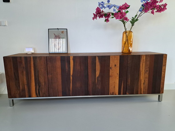 Image 1 of Modern Dressoir/Highboard Braziliaans Noten Hout