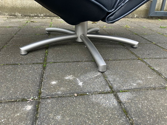 Image 1 of Jori Mensana, zwart lederen relax fauteuil Medi Mono-move