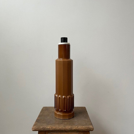 Image 1 of Paar vintage Patron gegoten glazen tafellampen voor Luxus, Zweden 1960