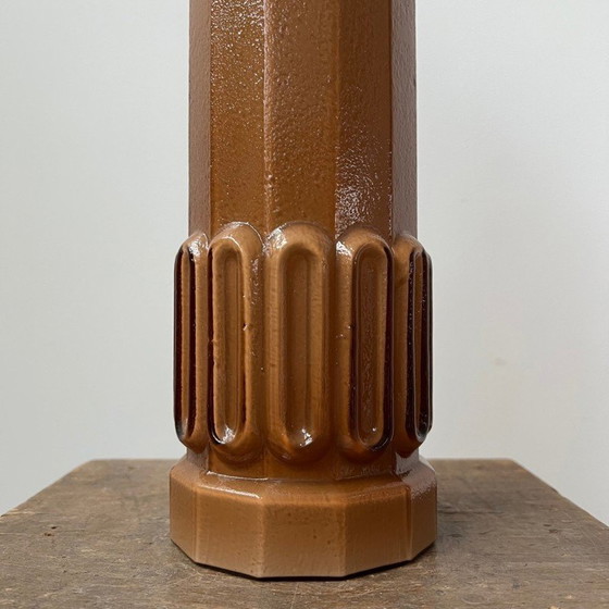 Image 1 of Paar vintage Patron gegoten glazen tafellampen voor Luxus, Zweden 1960