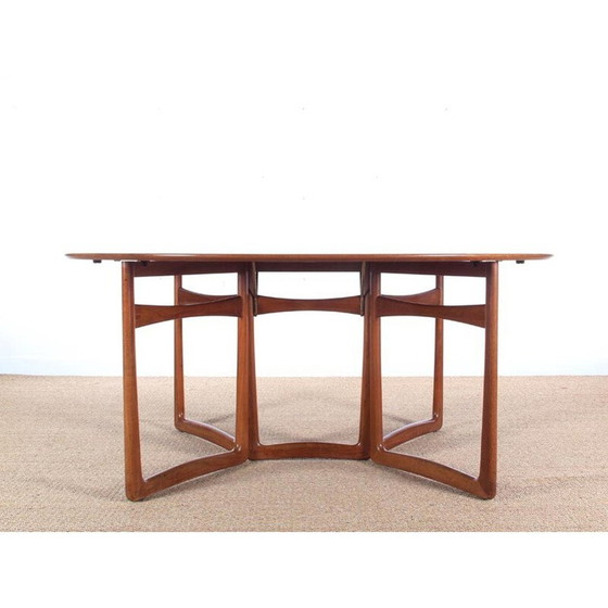 Image 1 of Vintage Scandinavische tafel in massief teakhout van Peter Hvidt en Orla Mølgaard Nielsen, 1960