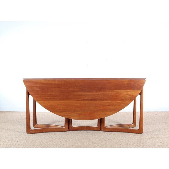 Image 1 of Vintage Scandinavische tafel in massief teakhout van Peter Hvidt en Orla Mølgaard Nielsen, 1960
