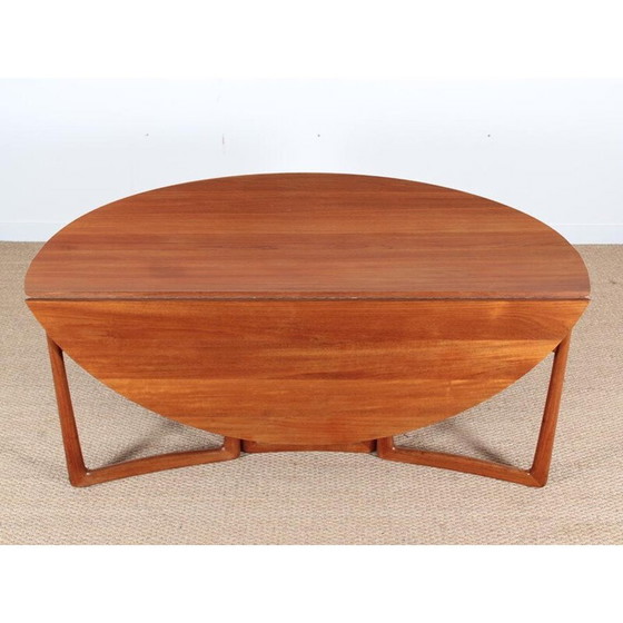 Image 1 of Vintage Scandinavische tafel in massief teakhout van Peter Hvidt en Orla Mølgaard Nielsen, 1960