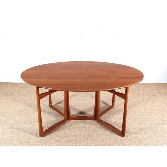Image 1 of Vintage Scandinavische tafel in massief teakhout van Peter Hvidt en Orla Mølgaard Nielsen, 1960