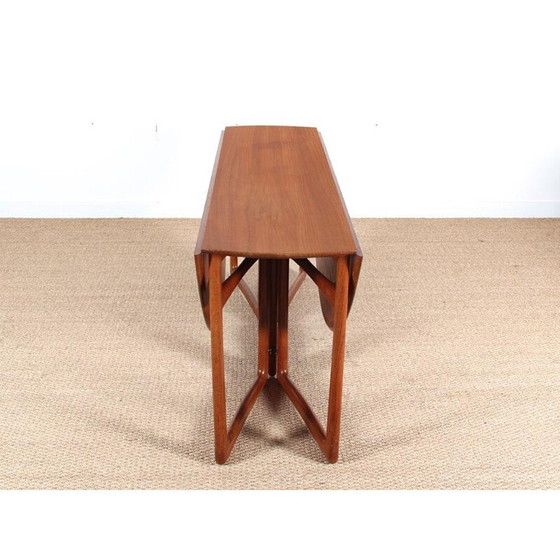 Image 1 of Vintage Scandinavische tafel in massief teakhout van Peter Hvidt en Orla Mølgaard Nielsen, 1960