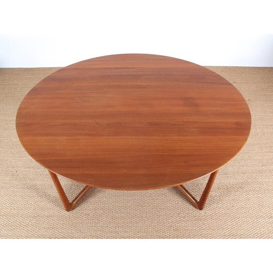 Image 1 of Vintage Scandinavische tafel in massief teakhout van Peter Hvidt en Orla Mølgaard Nielsen, 1960