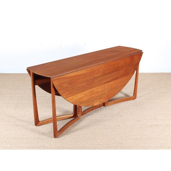 Image 1 of Vintage Scandinavische tafel in massief teakhout van Peter Hvidt en Orla Mølgaard Nielsen, 1960
