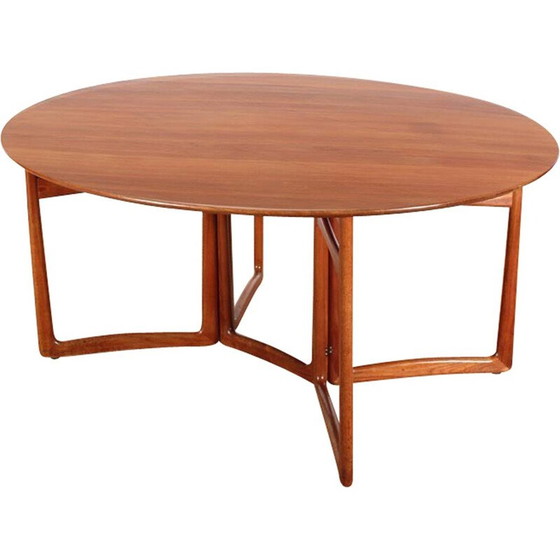 Image 1 of Vintage Scandinavische tafel in massief teakhout van Peter Hvidt en Orla Mølgaard Nielsen, 1960