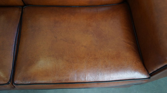 Image 1 of Set Van Een Schapenleren Bank En Fauteuils