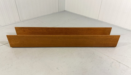 Image 1 of Wilhelm Renz Teakhouten Wandplank Van Walter Wirz 1960'S