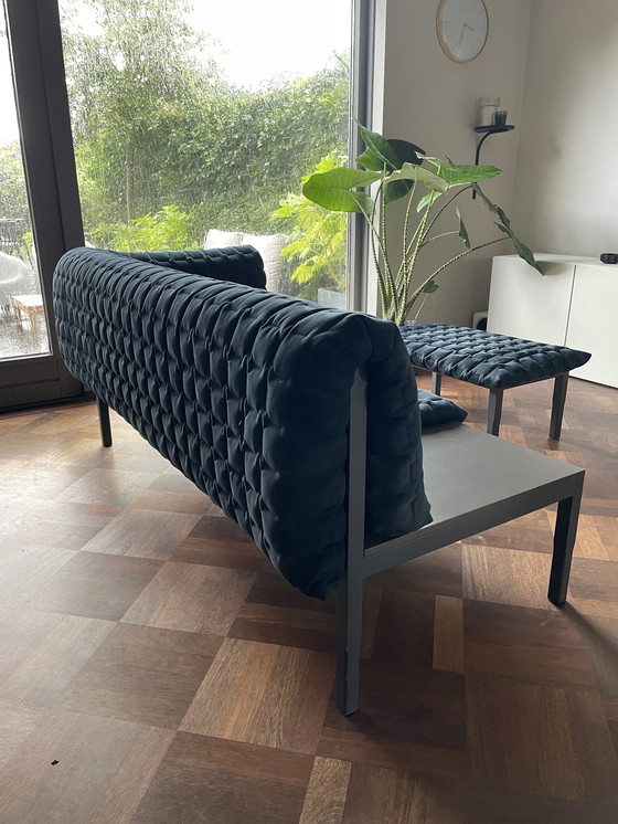 Image 1 of Ligne Roset Ruché Meridienne Bank + Poef