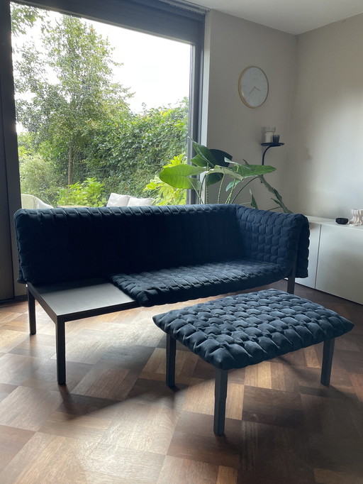 Ligne Roset Ruché Meridienne Bank + Poef