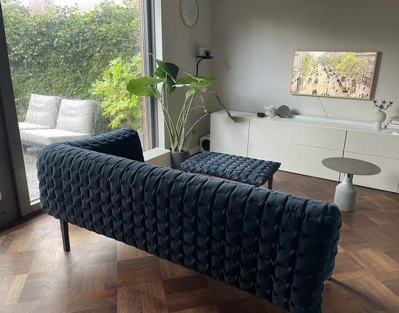 Image 1 of Ligne Roset Ruché Meridienne Bank + Poef