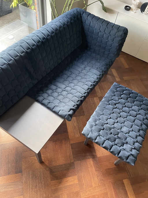 Ligne Roset Ruché Meridienne Bank + Poef