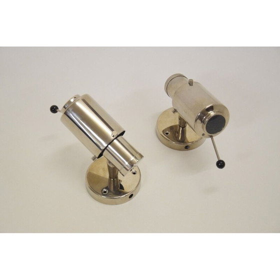 Image 1 of Set van 2 vintage Zodiac wandlampen van Lita, 1950