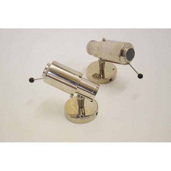 Image 1 of Set van 2 vintage Zodiac wandlampen van Lita, 1950
