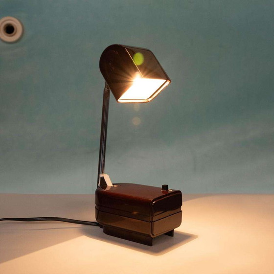 Image 1 of Space age bureaulamp 70s, vintage travel table light