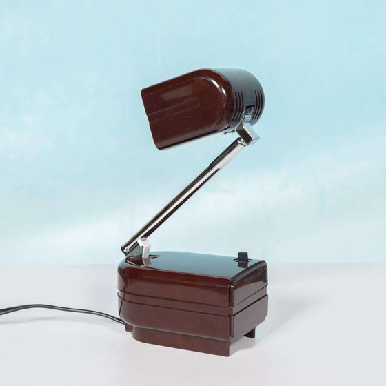 Image 1 of Space age bureaulamp 70s, vintage travel table light