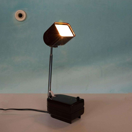 Image 1 of Space age bureaulamp 70s, vintage travel table light