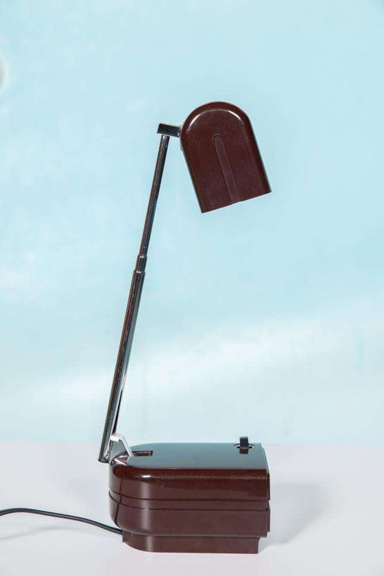 Image 1 of Space age bureaulamp 70s, vintage travel table light