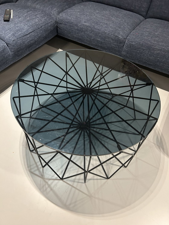 Image 1 of Moderne Salon Tafel Zwart Glas