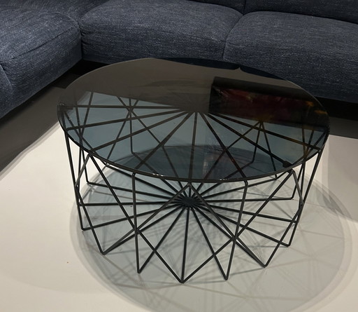 Moderne Salon Tafel Zwart Glas