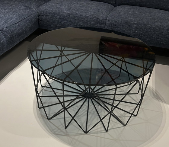 Image 1 of Moderne Salon Tafel Zwart Glas