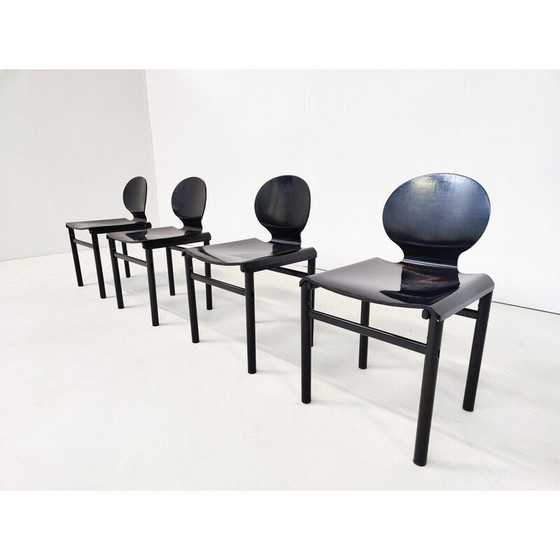 Image 1 of Set van 4 mid-century stoelen van Afra en Tobia Scarpa, jaren 1960